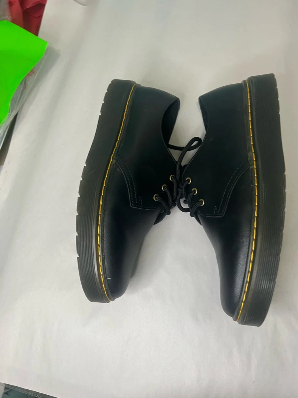 Dr. Martens Black Leather 3-Eye Derby Shoes